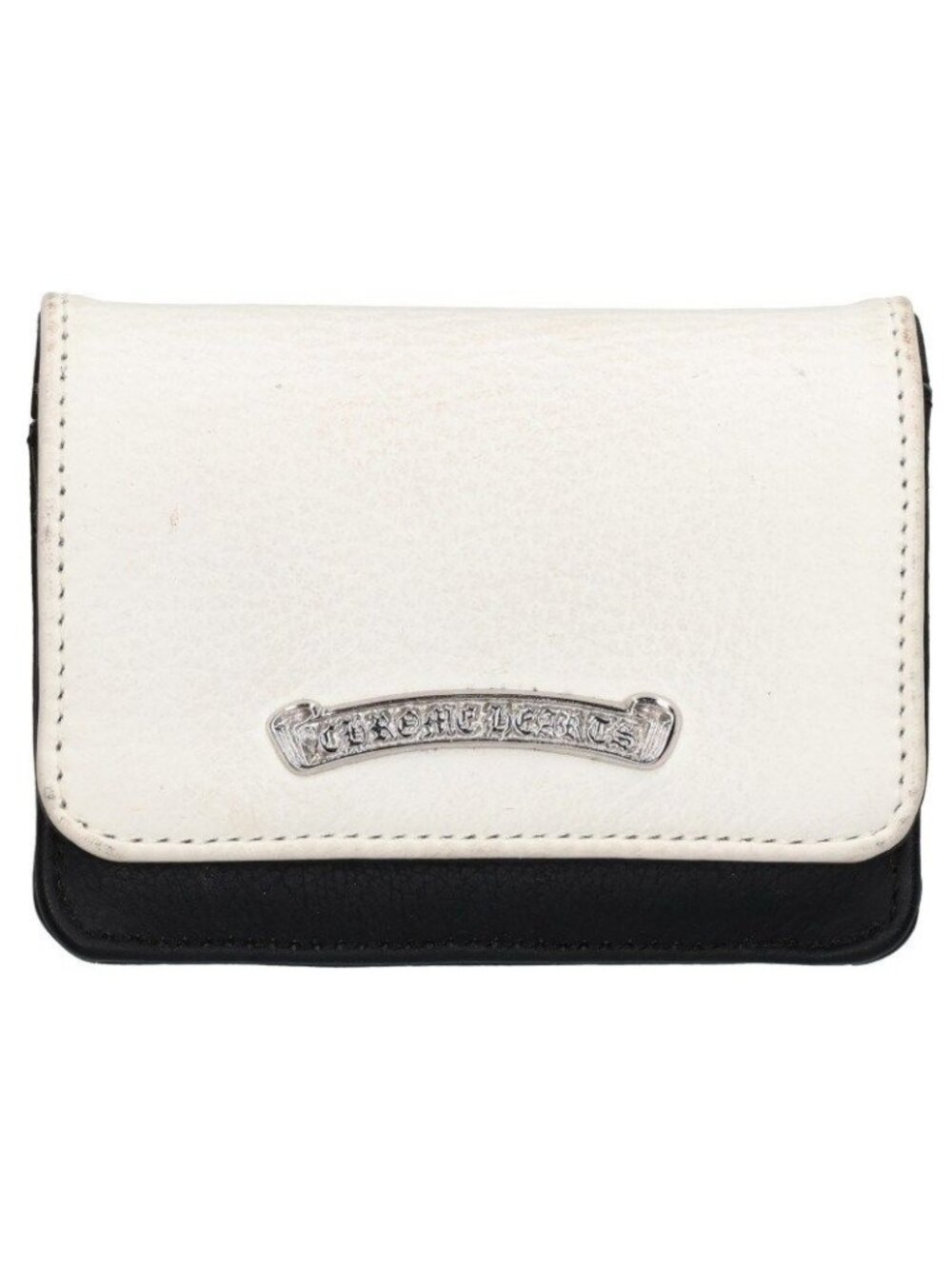 Chrome Hearts Arch Logo Plate 3 Pocket Leather Card Case